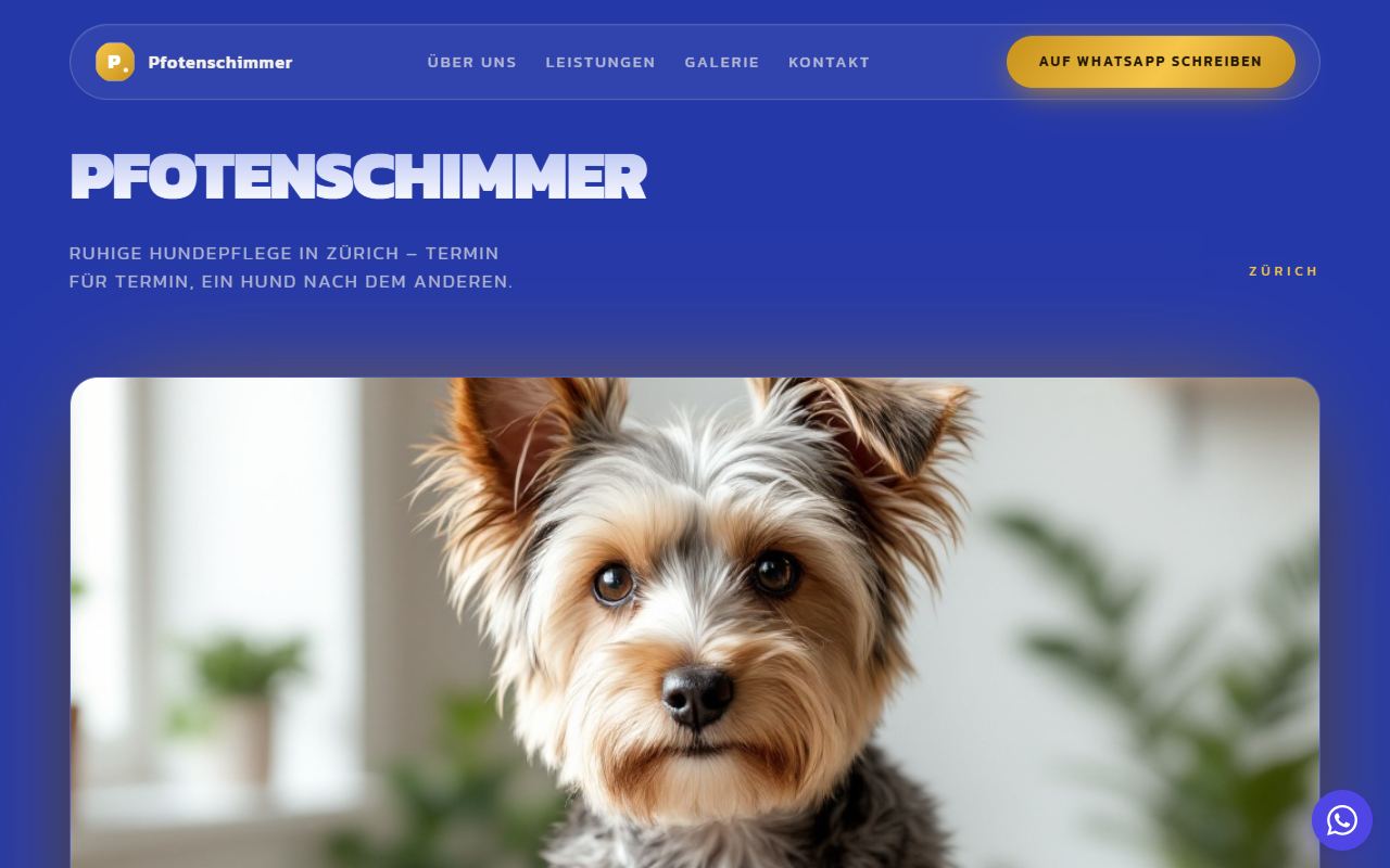 Pfotenschimmer — Toilettage canin, Zürich